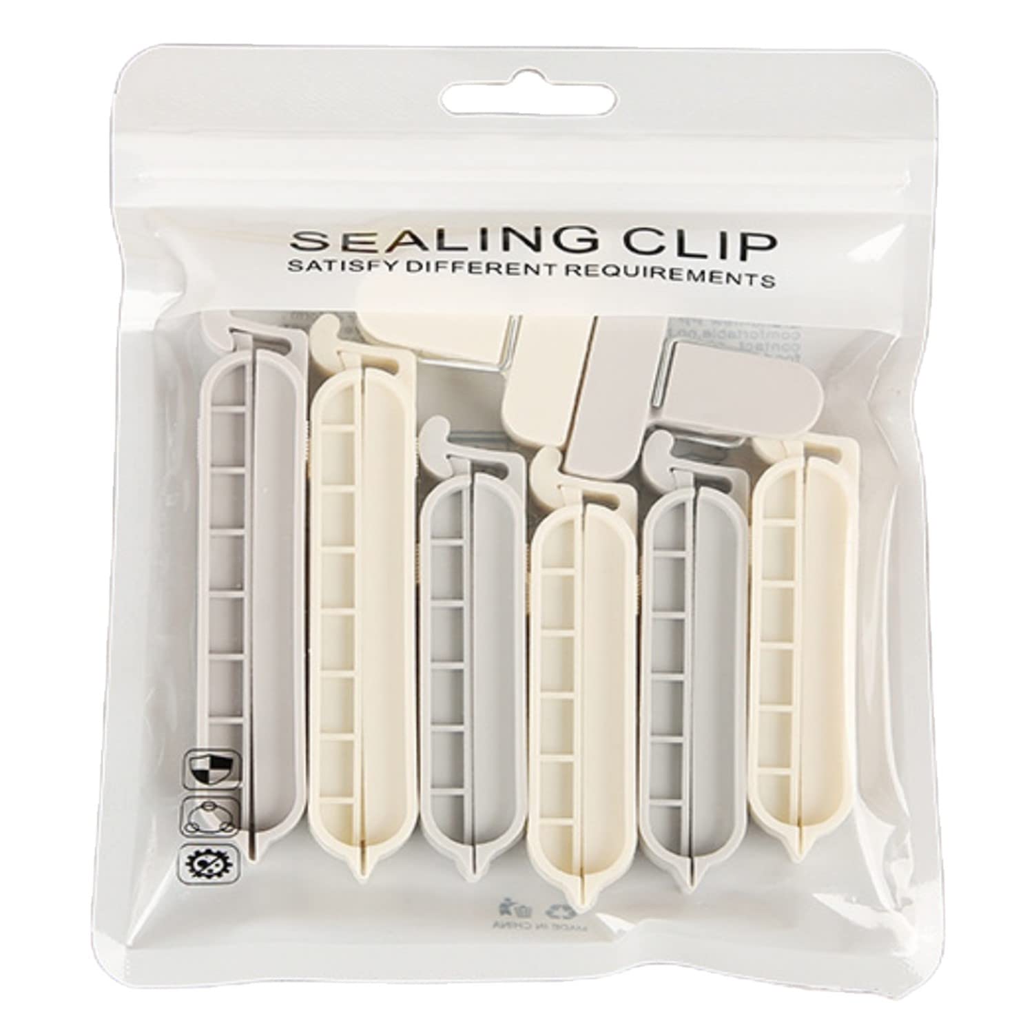 8 Pcs Bag Clips for Food, Sealing Clips, Plastic Chip Clips for Food Packages, Food Sealing Clip for Snack,Chips Bags,Kitchen Storage Bag in 3 Sizes.