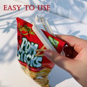 8 Pcs Bag Clips for Food, Sealing Clips, Plastic Chip Clips for Food Packages, Food Sealing Clip for Snack,Chips Bags,Kitchen Storage Bag in 3 Sizes.