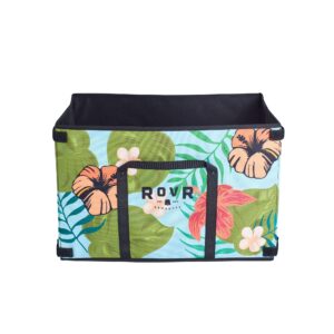 rovr 60 standard aloha landr bin - stylish wagon bin with nylon carrying straps - upgrade your rovr rollr 60 wheeled cooler with the ultimate storage bin