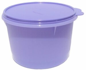 tupperware stacking nesting canister storage container 14 cups in lavender