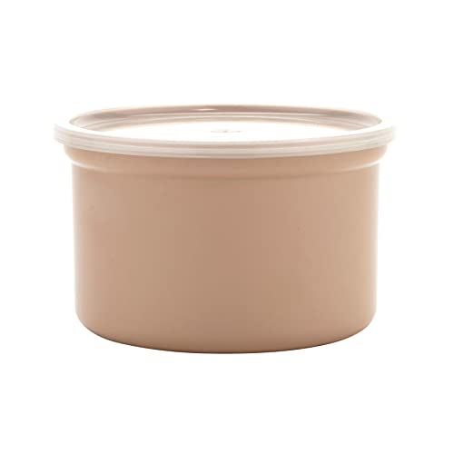 G.E.T. CR-0150-T Round Food Storage Crock w/ Lid, 1.5 Quart, Tan (Set of 12)