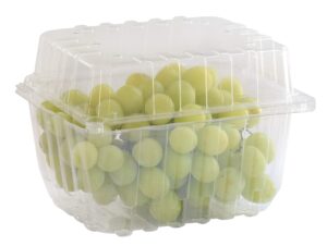 75 pack - quart berry/produce basket - vented plastic containers - for tomatoes, peppers, grapes, clementines
