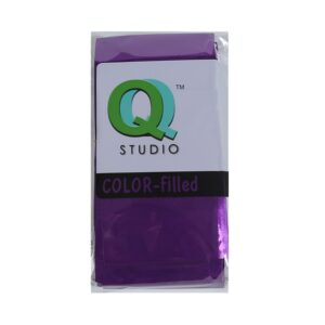 100 Durable Double-Sided Metallic Foil Mylar Flat Ziplock Bag 7.5x10cm (3x4") (Purple)