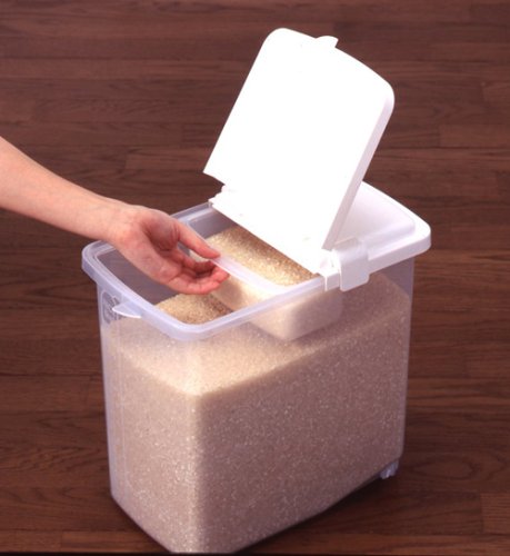 JapanBargain S-, Japanese Plastic Kome Bitsu Raw Rice Storage Container, 10 kgs