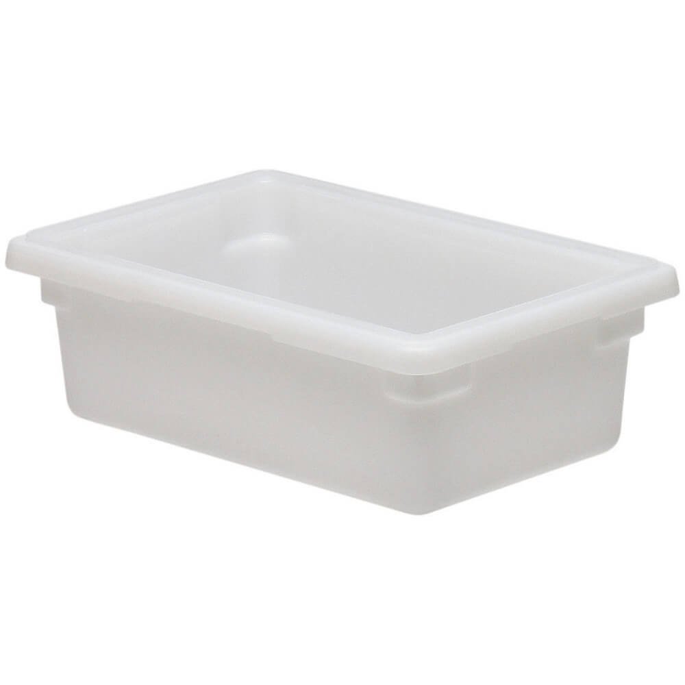 Cambro 12186P148 Food Storage Container 12" x 18" x 6" 3 Gallon Natural White - Pack of 6