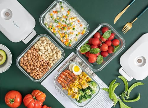 PrepSealer Everyday keep food fresh, Meal Prep, Marinade, Borosilicate Glass Vauum Container - 1Pack