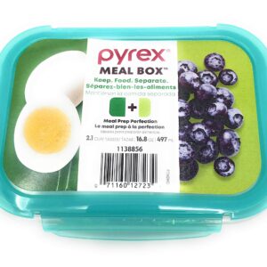 PYREX Divided Glass Storage Rectangle Small, 1 EA