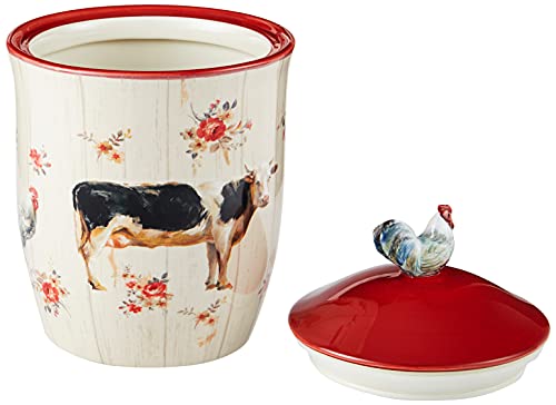 Certified International Farmhouse 3 pc. Canister Set Servware, Serving Acessories, Multicolred