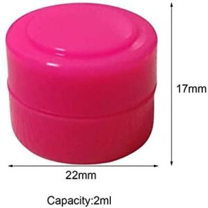 HONEYYE 2ml Silicone Container Silicone New Storge Jars 50pcs