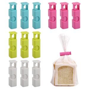 DS. Distinctive Style Bag Clips for Food Storage 12 Pieces Bag Cinches for Bread Quick and Easy to Use