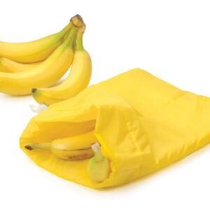RSVP International Food Safe Nylon Banana Freshness Storage Bag, 11.5x13.75", Yellow