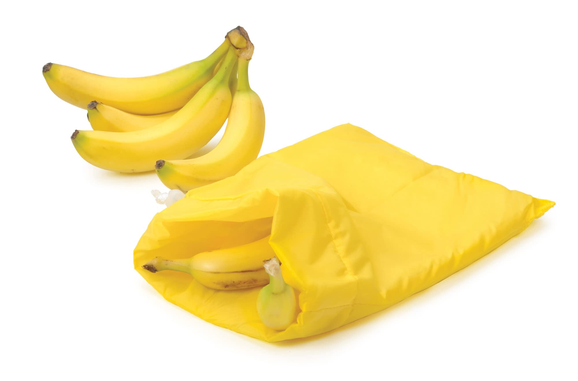 RSVP International Food Safe Nylon Banana Freshness Storage Bag, 11.5x13.75", Yellow