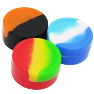 vitakiwi 22ml round silicone container concentrate food storage jars non-stick (3)
