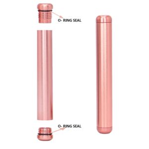 Yannabis Aluminum Metal Tube, Airtight, Lightweight,Holder Travel Storage 4.3inch, 2 Pack Pink for Travel