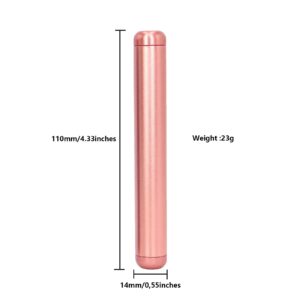 Yannabis Aluminum Metal Tube, Airtight, Lightweight,Holder Travel Storage 4.3inch, 2 Pack Pink for Travel