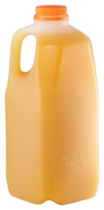 empty plastic juice bottles with tamper evident caps 64 oz - half gallon, smoothie bottles - ideal for juices, milk, smoothies, picnic's and even meal prep by ecoquality juice containers (5)
