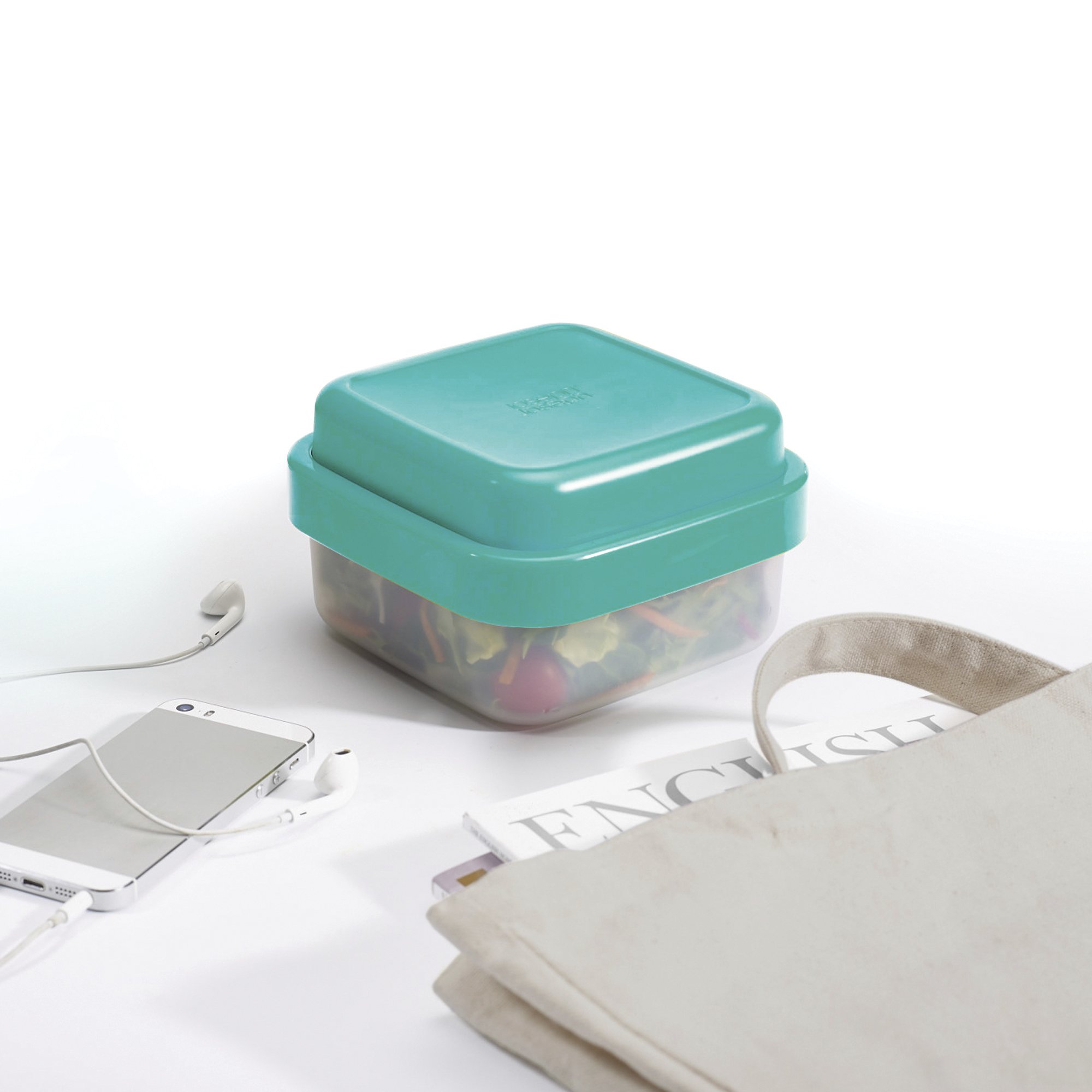 Joseph Joseph GoEat Compact 3-in-1 Salad Box, Teal