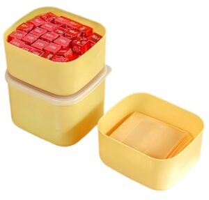 wulikanhua 2 pack-cold dish storage container, deli meat container cold cuts fridge keeper, cheese food storage container with lid for refrigerator, shallow low profile christmas cookie holder