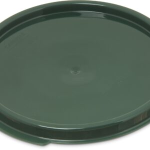 Carlisle FoodService Products Storplus Round Food Storage Container Lid with Stackable Design for Catering, Buffests, Restaurants, Polycarbonate, 2-4 Quarts, Forest Green