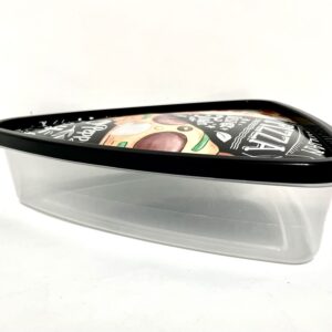 Pizza Slice Container Storage with Lids. Tray, Holder and Saver. Plastic Packs to go. The Best Idea to Serve Pizza to Your Kids. (6)