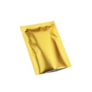qq studio 200 pcs metallic mylar foil open top sealable bags (6x9cm (2.3x3.5"), gold)