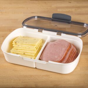 Prepworks Split Deli ProKeeper (11.75 Inches Long) and Produce ProKeeper (3 Quart) Bundle