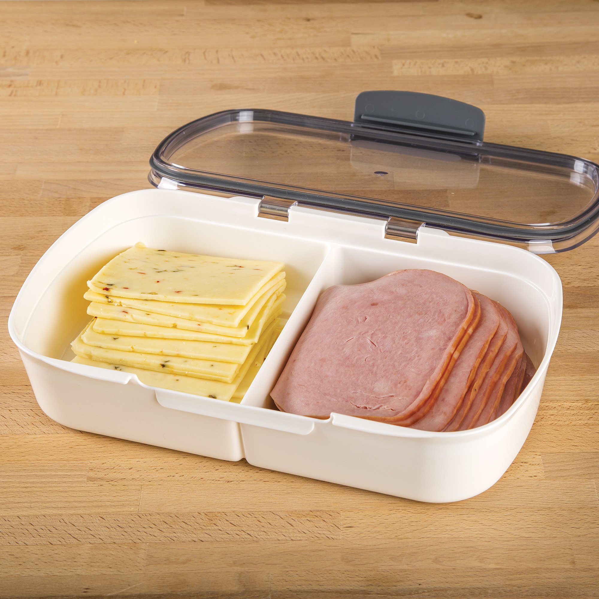 Prepworks Split Deli ProKeeper (11.75 Inches Long) and Produce ProKeeper (3 Quart) Bundle