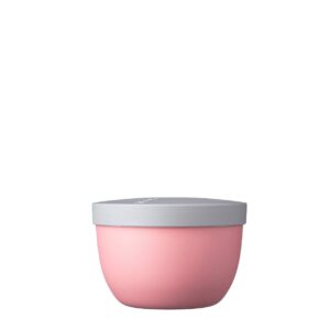 Mepal, Snack Pot Mini with Airtight Lid for Fruit or Popcorn, Portable, BPA Free, Nordic Pink, Holds 12 oz, 1 Count