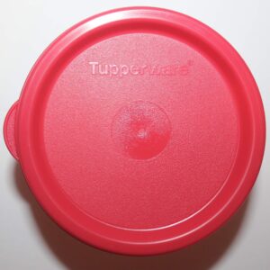 Tupperware Lunch Container Snack Cup Set of 4 Containers with Red Seals (4 ounces each)