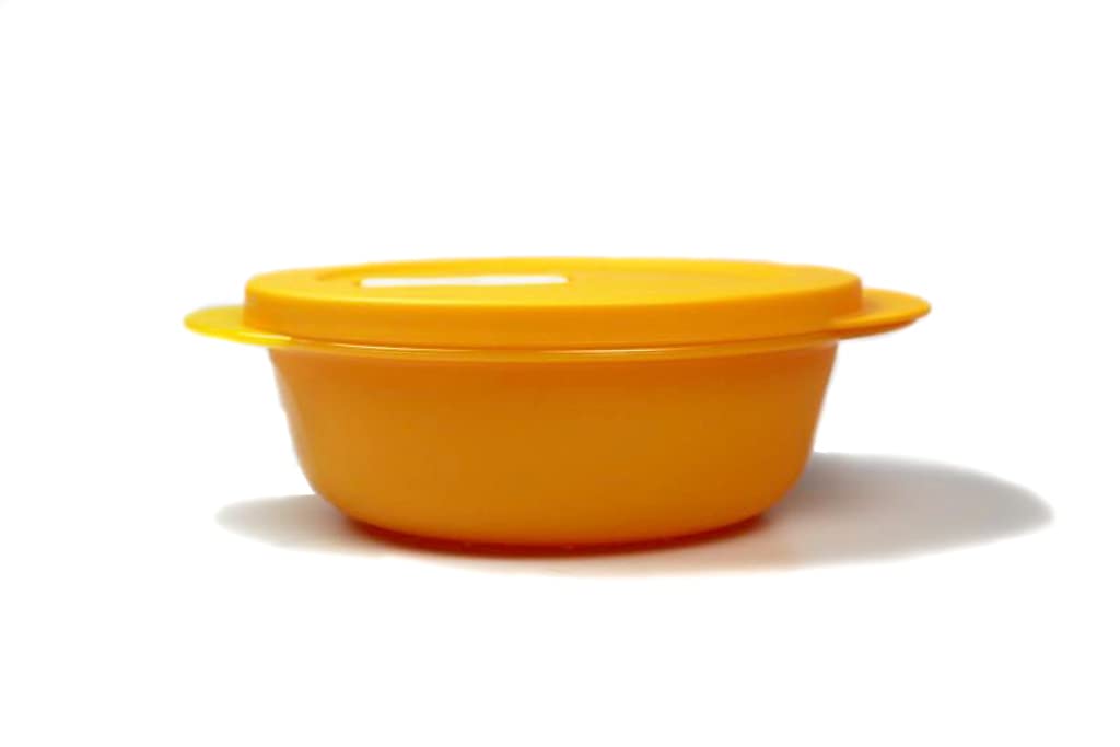 Tupperware CrystalWave Microwave 600 ml Orange Micro Wave Pop Plus Fix