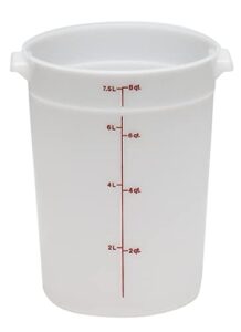 cambro rfs8148 white poly round 8 qt storage container