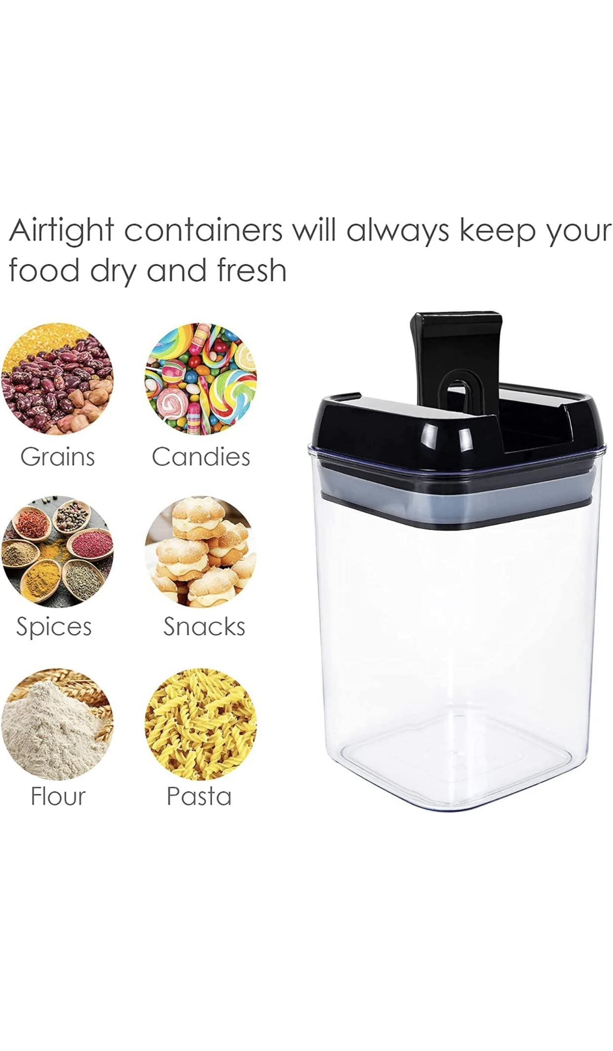 AIRTIGHT CONTAINER SETS FOR FOOD STORAGE 7 PIECE SET