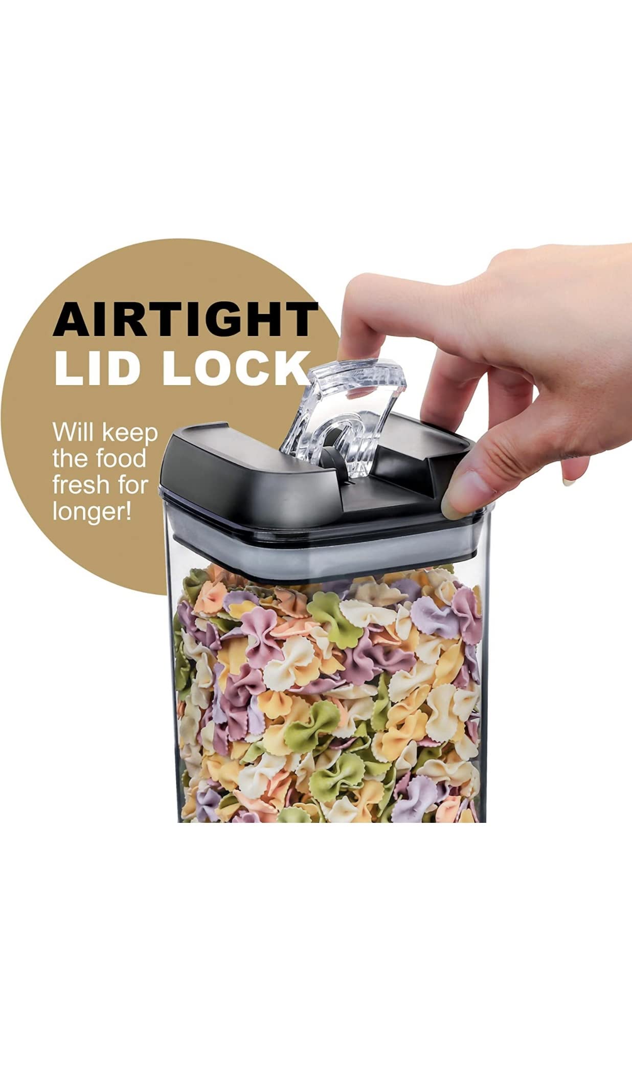 AIRTIGHT CONTAINER SETS FOR FOOD STORAGE 7 PIECE SET