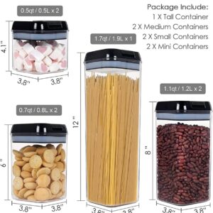 AIRTIGHT CONTAINER SETS FOR FOOD STORAGE 7 PIECE SET