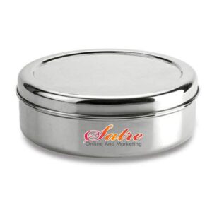 Satre Online and Marketing Stainless Steel Masala Box,Stainless Steel Spice Box,Spice Box with 7 Spice Containers, 2 Spoon With Lid,Spice box,Masala Box,Masala Dabba