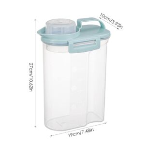 Fulenyi Rice Bin Rice Container, Airtight Cereal Container Rice Barrel Dry Grain Dispenser Thicken Rice Cylinder Clear Food Storage Box with Airtight Design Pour Spout