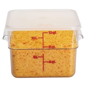 cambro sfc12scpp cambro square seal lid for 12, 18 and 22 qt. capacity clear camwear containers