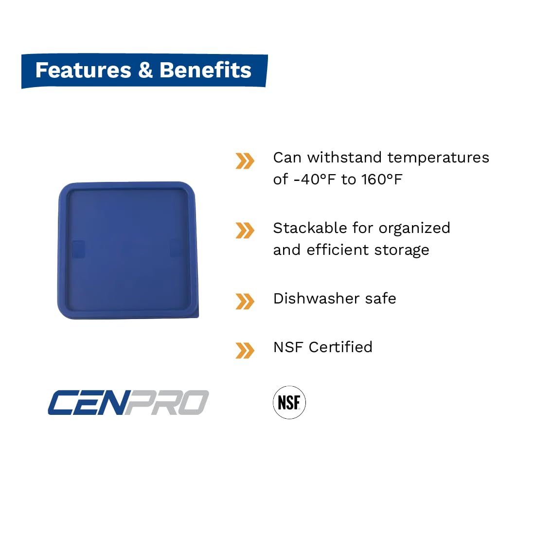 CenPro 29A-068 - Lid for CenPro 12 and 18 Qt. Storage Containers - Fits 29A-057, 29A-058, 29A-059, and 29A-060