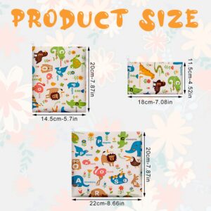 9 Pcs Reusable Sandwich Bags,Washable Cartoon Snack Bags with Zipper 3 Sizes Lunch Baggies Food Storage Cute Snack Pouch for Kids（Multi 2）