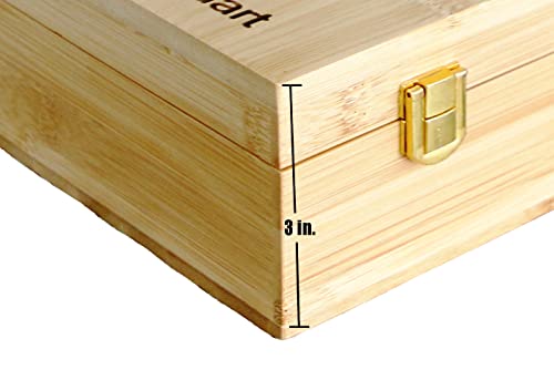 Ziplock Bag Organizer - Stylish Bamboo Zip Lock Storage Organization For Your Kitchen Drawers Cabinet Or Pantry - Wall Mount With Hinge Open Lid And Compression Clasps Great For A Gift