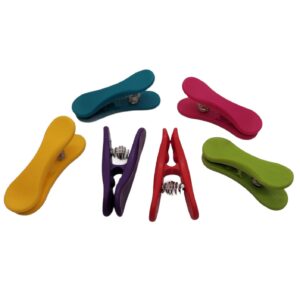 6-Piece Colorful Multi-Purpose Bag Clip Set - Great for Chips, Snack, Craft Bags and More