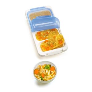 Suitable Food Storage Freezer Pod Tray with Lid 4 Piece SetF