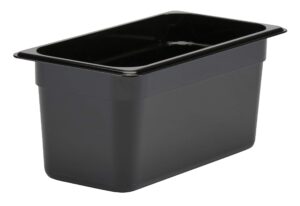 cambro 36cf110 coldfest black 1/3 size 6" h cold food pan