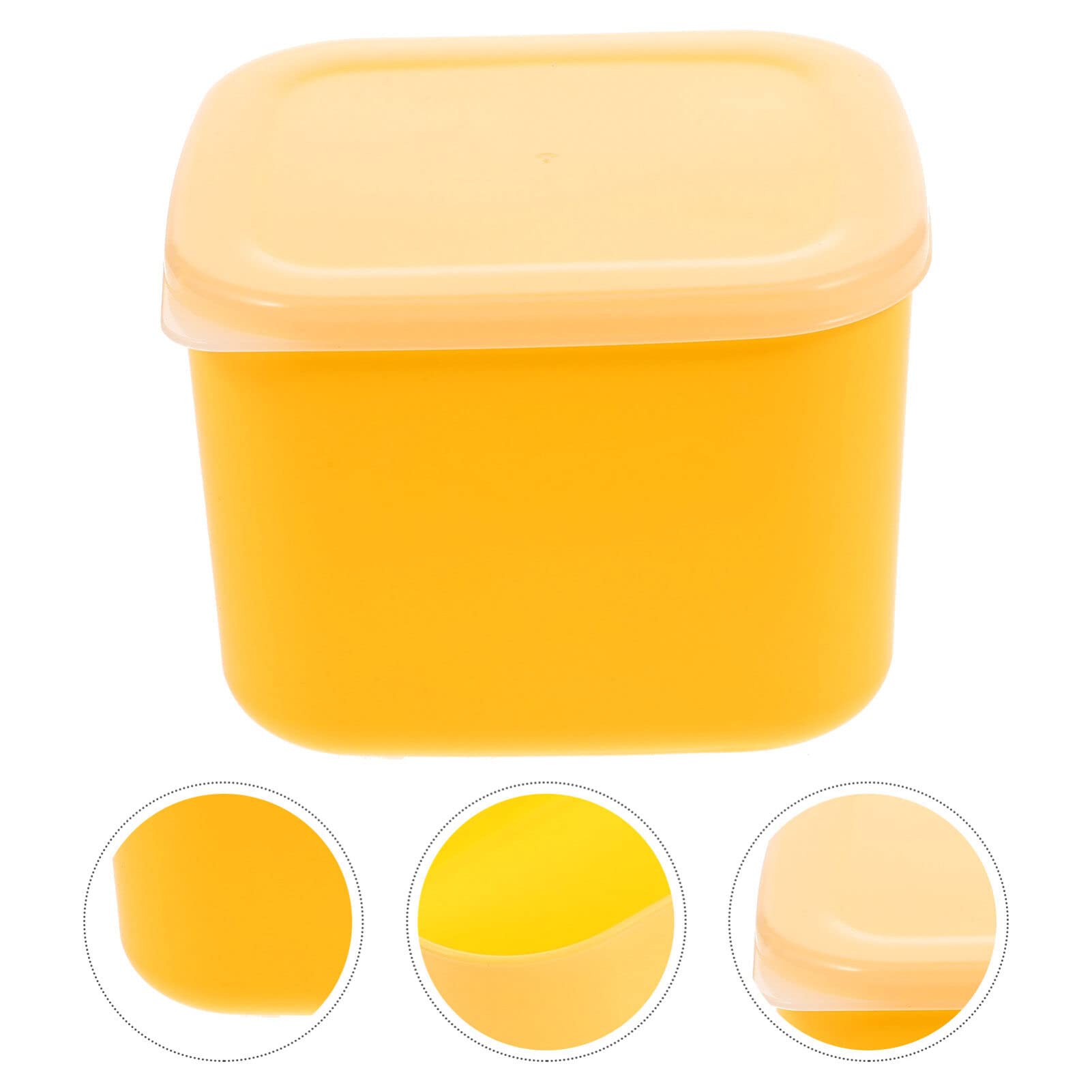Healvian Plastic Cheese Storage Containers with Airtight Lid Cheese Slice Storage Sealed Food Storage Container Fruit Vegetable Organizer Produce Saver for Fridge 12X11X9CM