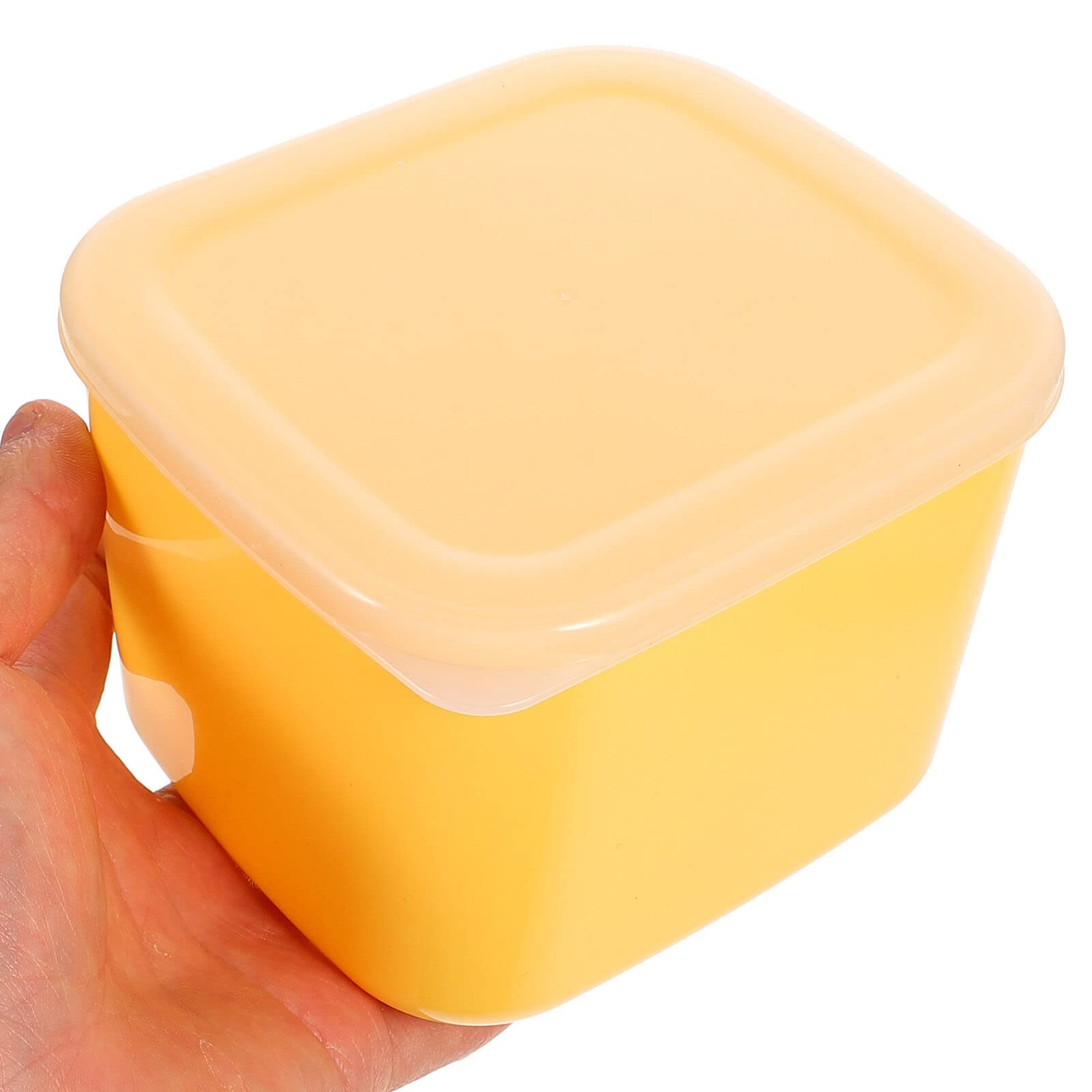 Healvian Plastic Cheese Storage Containers with Airtight Lid Cheese Slice Storage Sealed Food Storage Container Fruit Vegetable Organizer Produce Saver for Fridge 12X11X9CM