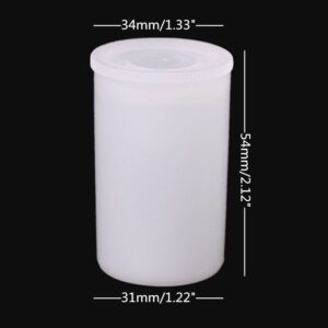 Honbay 10pcs White Plastic Film Canister Holder Small Storage Case Containers with Lids