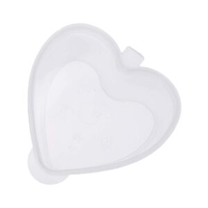 didiseaon 100pcs heart shaped condiment container clear plastic seasoning containers small boxes with lid bowl for home kitchen takeout use 50ml