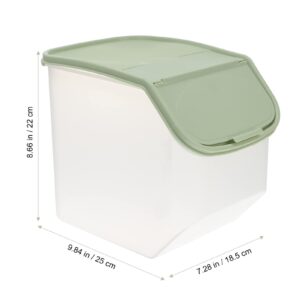 Cabilock Large Clear Storage Bins Airtight Rice Storage Bin rice dispenser rice storage box rice dispenser container Cereal Containers Large Kitchen Storage Containers Glass Snack Containers