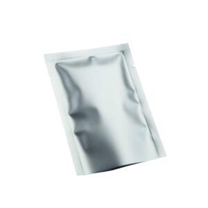 100pcs matte silver metallic foil open top mylar bags 8x12cm (3.1x4.7")