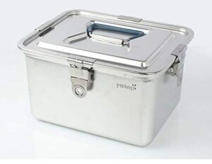 greenkeeps all stainless steel storage airtight food container with lid (5.0l (169 oz))